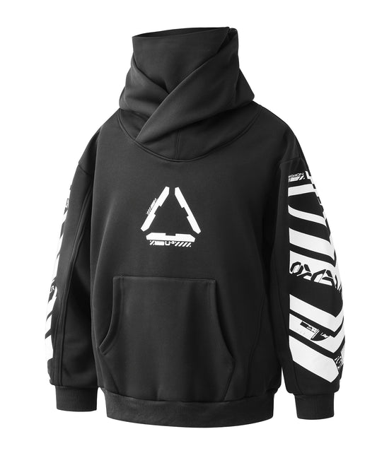 Cyberpunk Neck Gaiter Hoodie, alternate view