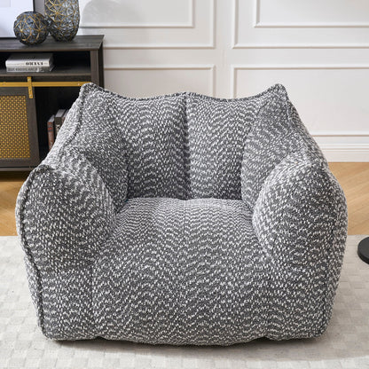 Wide Chenille Lounge Armchair, styled photo (3)