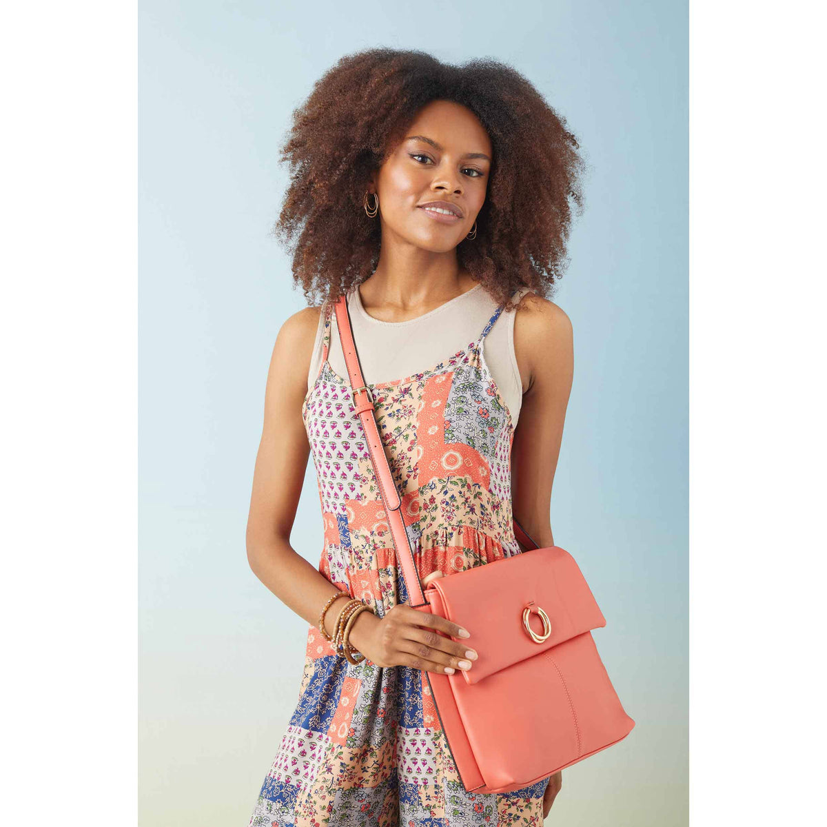 Fitkitty Culture Serenity patchwork jumpsuit, wide leg detail