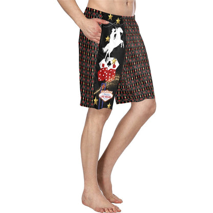 Baha Ranch Rodeo Vegas men's western swim trunks shorts, alternate view
