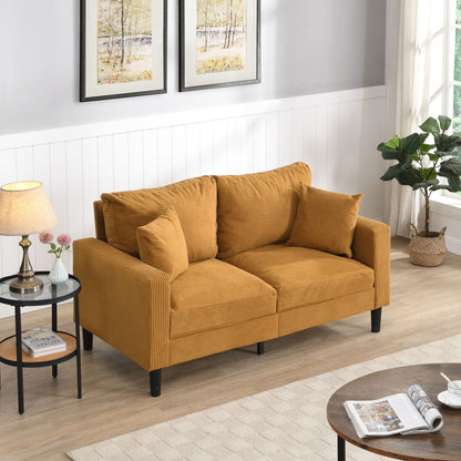 High-Resilience Loveseat Sofa with Wooden Frame, product photo (2)