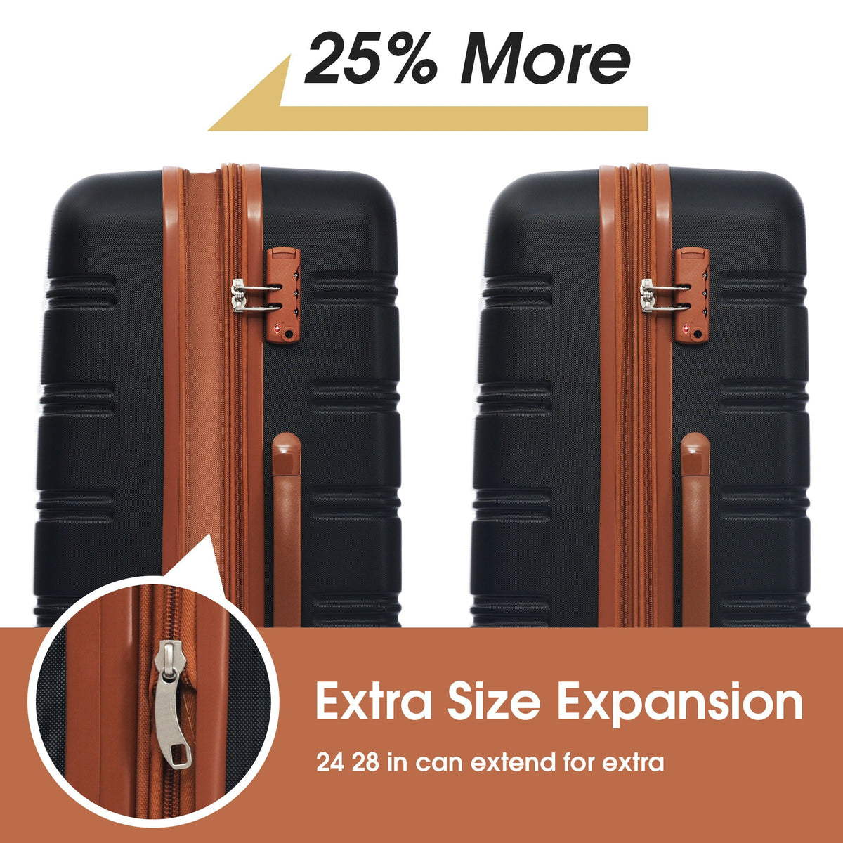 4-Piece Hardshell Spinner Luggage Set, additional detail (5)