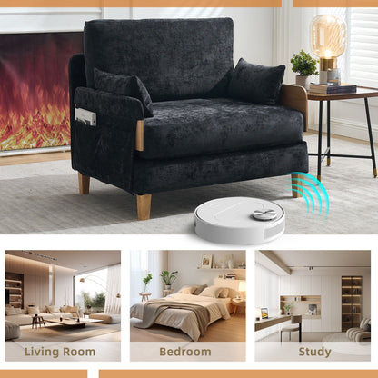 Foldable 3-in-1 sofa bed sized for a small space (view 52)