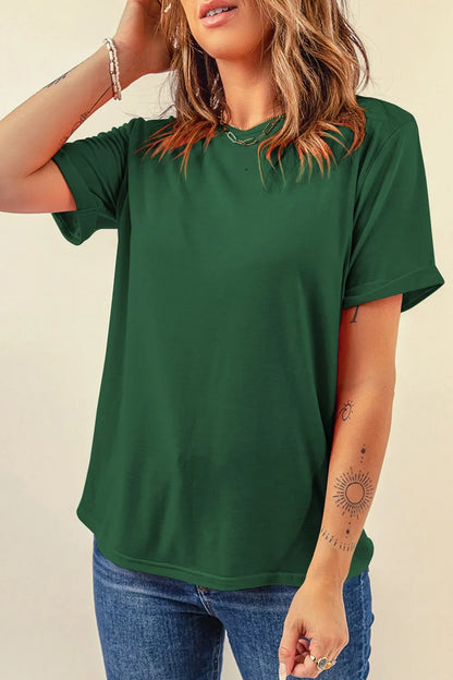 Round Neck Short Sleeve T-Shirt, additional detail (2)
