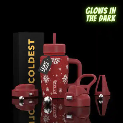 COLDEST 15oz Limitless Ultra v8 water bottle, styled photo, additional detail