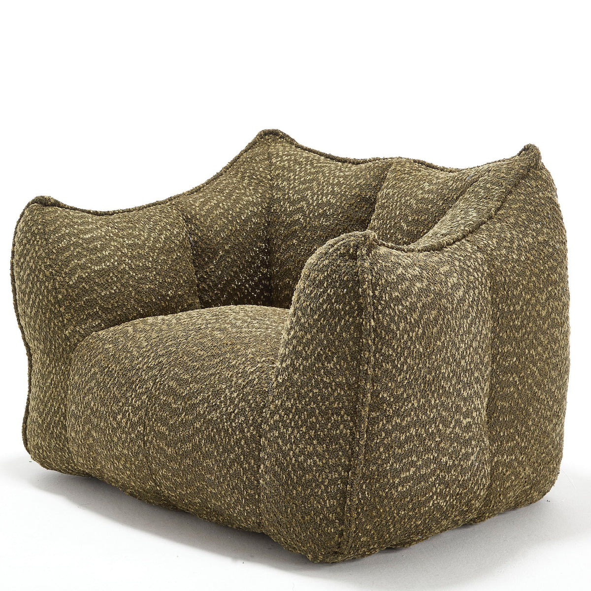 Wide Chenille Lounge Armchair, additional detail