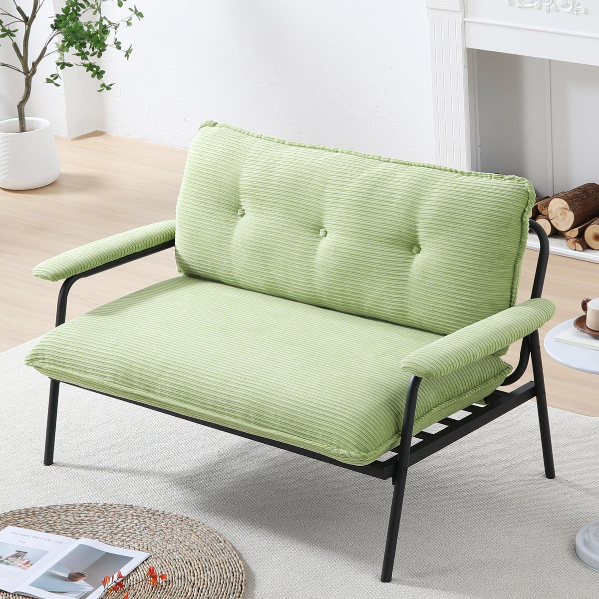 Modern Metal Frame Sofa, product photo (2)