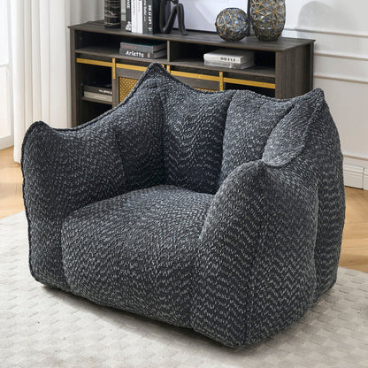 Wide Chenille Lounge Armchair, alternate view (4)