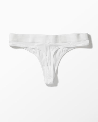 White thong on a light gray background