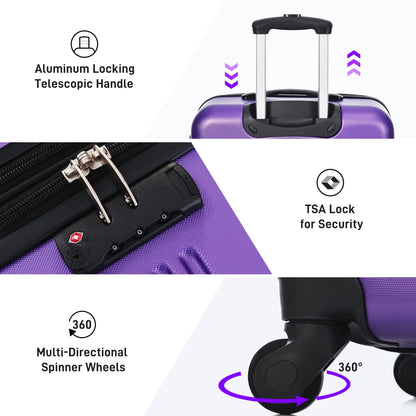 4-Piece Hardshell Spinner Luggage Set, product photo (6)