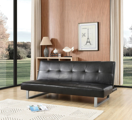 Chroma black sofa bed, modern compact design