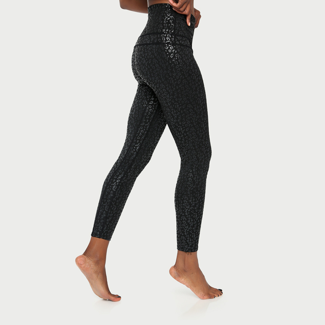 Fitkitty Culture Metallic Cheetah active legging, alternate view 4