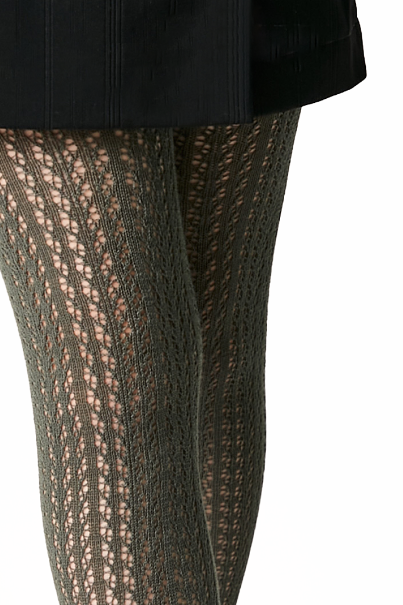 Conte-Kids Miss 618 cotton tights with mesh pattern, styled photo