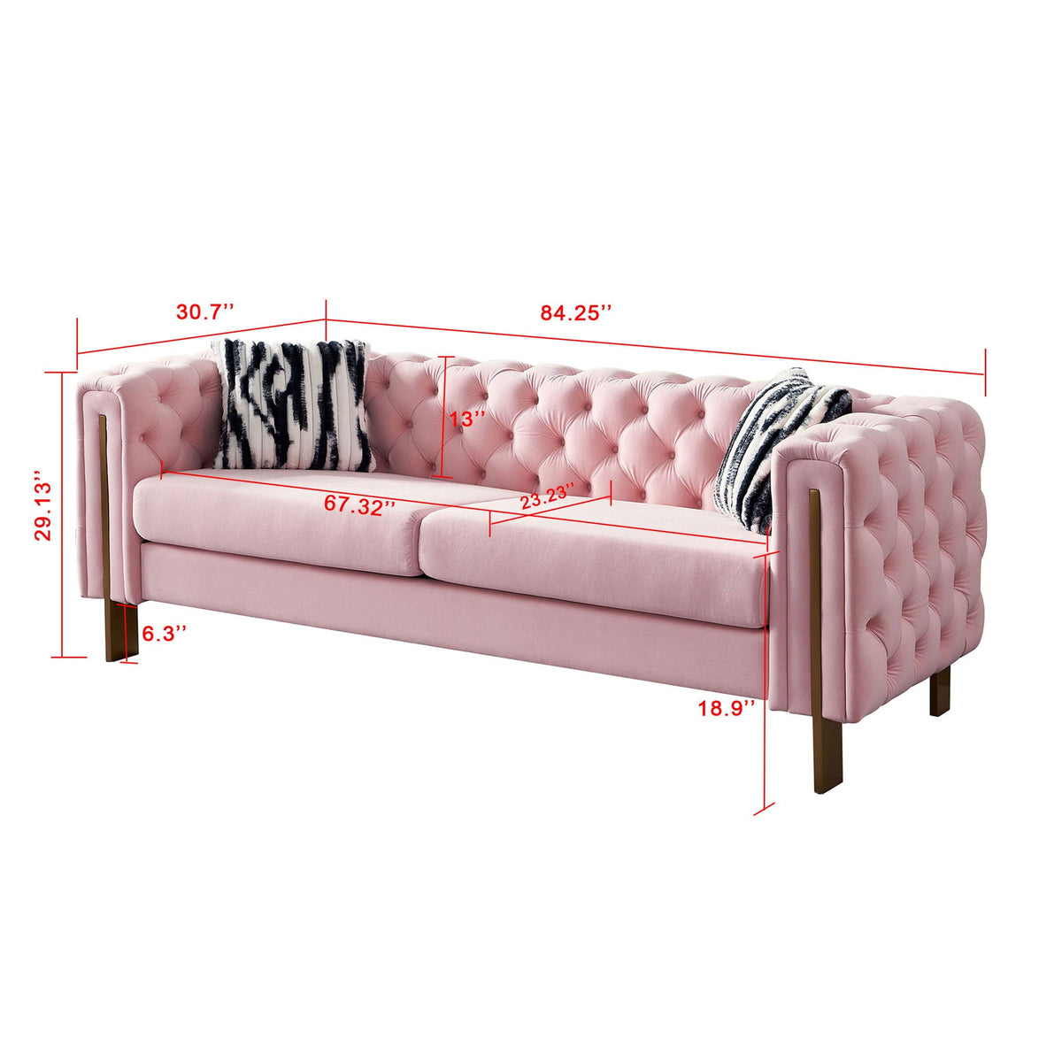 Chesterfield Modern Tufted Sofa, styled photo (6)