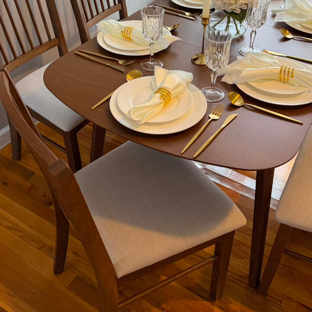 ACTU extendable dining table set, alternate view 2