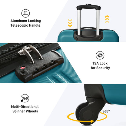 4-Piece Hardshell Spinner Luggage Set, alternate view (7)