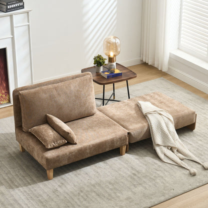 Convertible sofa bed fabric upholstery detail (view 77)