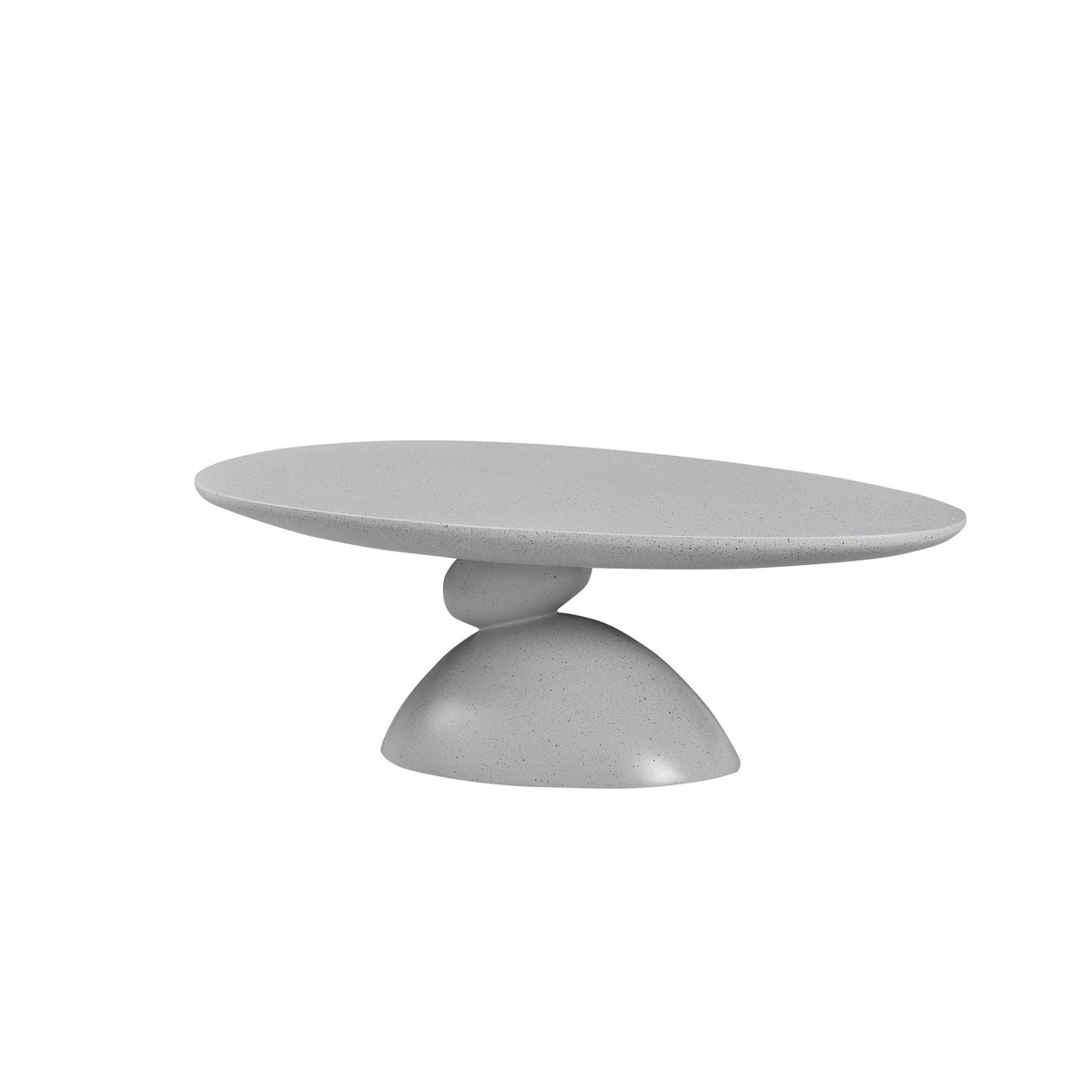 HouseOfZazla Lucky Stone Shaped Corner and Elliptical Coffee Tables
