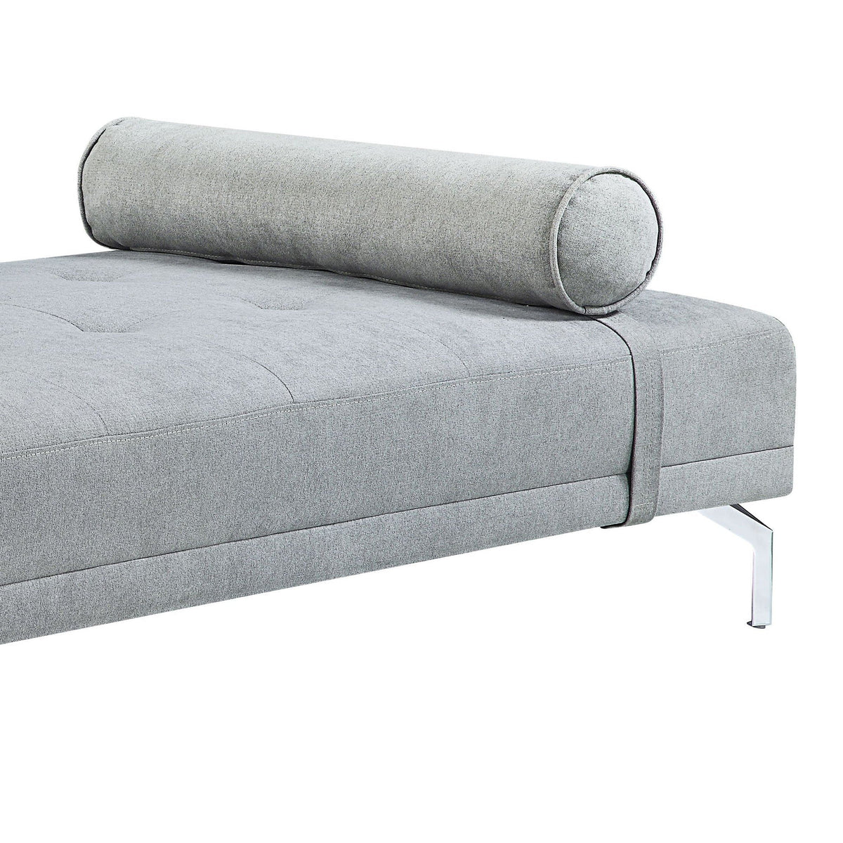 Quenti Velvet Sofa Bed in Gray, additional detail