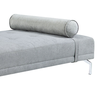 Quenti Velvet Sofa Bed in Gray, additional detail