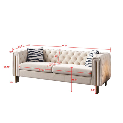 Chesterfield Modern Tufted Sofa, product photo (7)