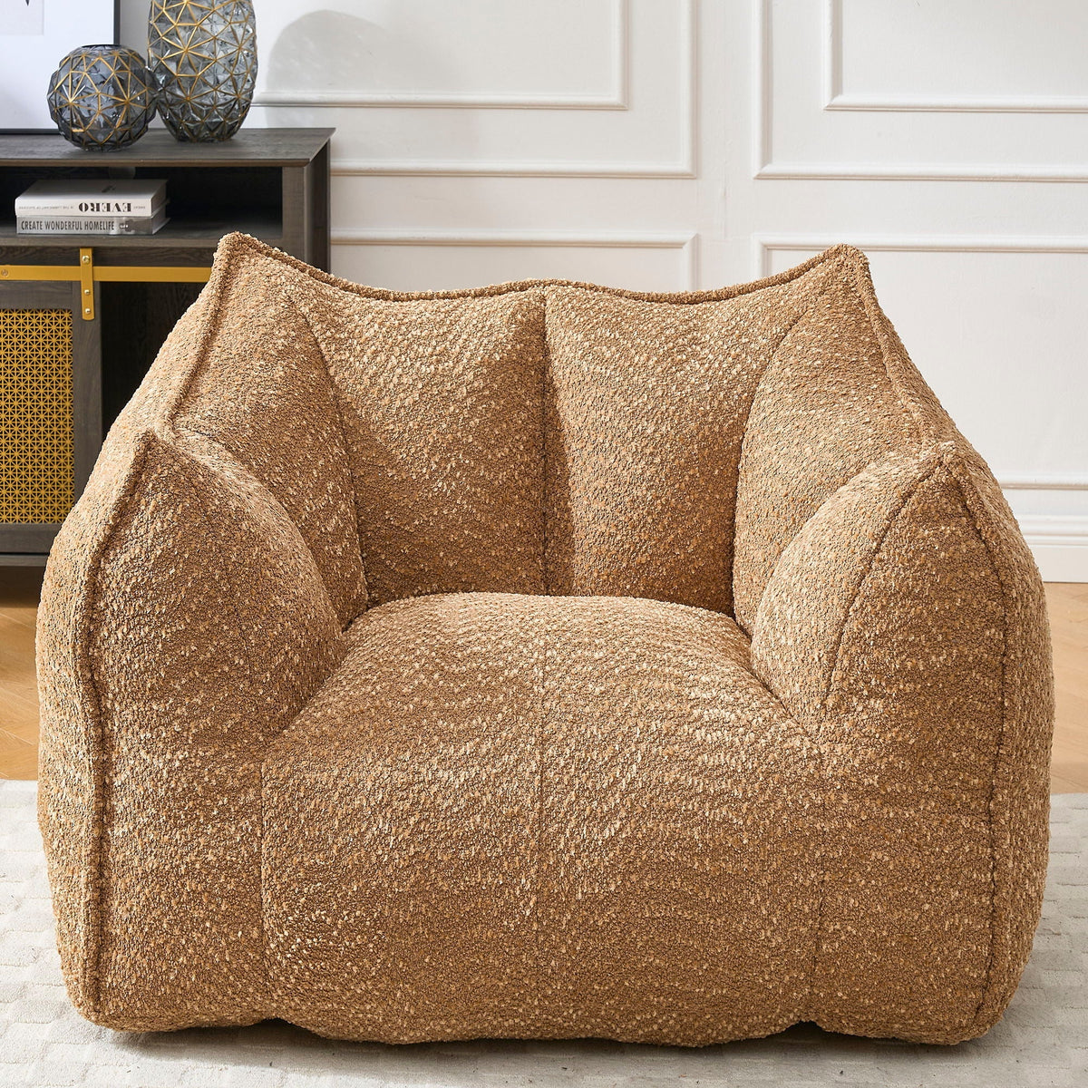 Wide Chenille Lounge Armchair, alternate view (5)