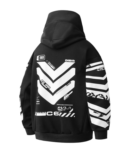 Cyberpunk Neck Gaiter Hoodie, product photo