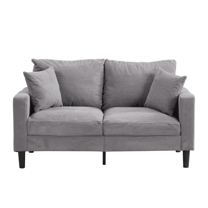 High-Resilience Loveseat Sofa with Wooden Frame, alternate view