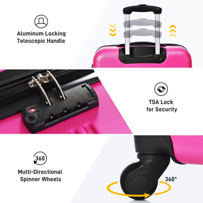 4-Piece Hardshell Spinner Luggage Set, styled photo (7)