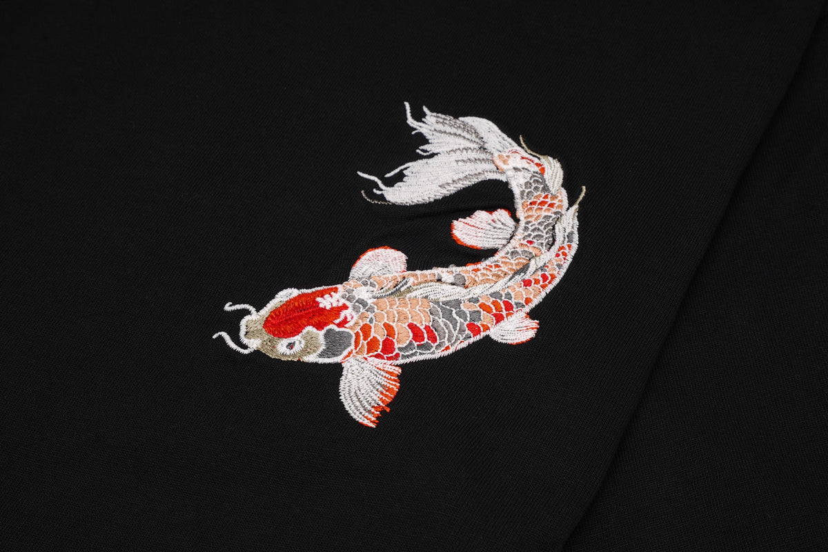Koi Fish Embroidered Tee, alternate view