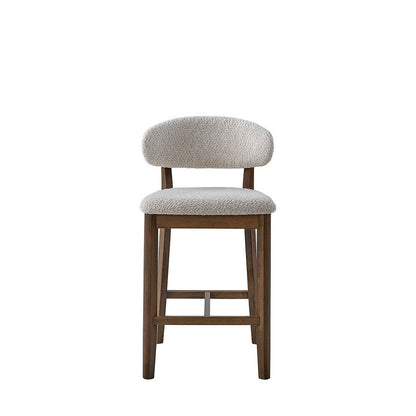 ACTU 26-inch upholstered counter stool in solid wood — view 11