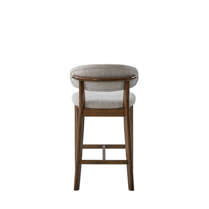 ACTU 26-inch upholstered counter stool in solid wood — view 12