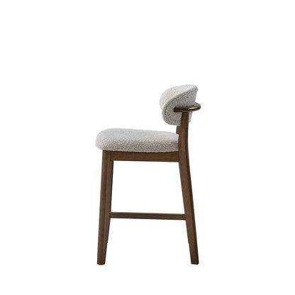 ACTU 26-inch upholstered counter stool in solid wood — view 13