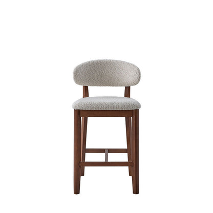 ACTU 26-inch upholstered counter stool in solid wood — view 19
