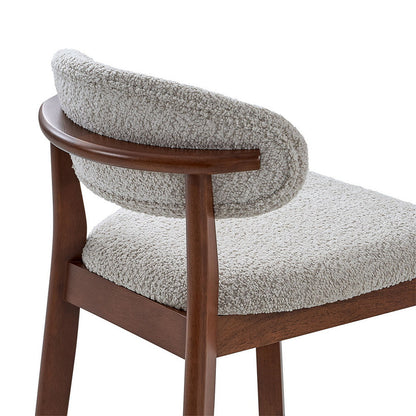 ACTU 26-inch upholstered counter stool in solid wood — view 22