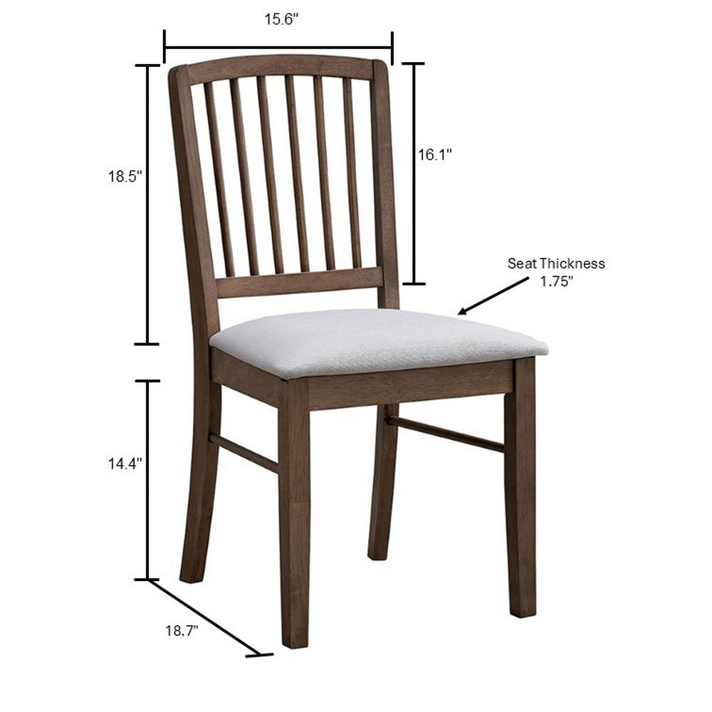 ACTU extendable dining table set with upholstered chairs, walnut finish — view 3