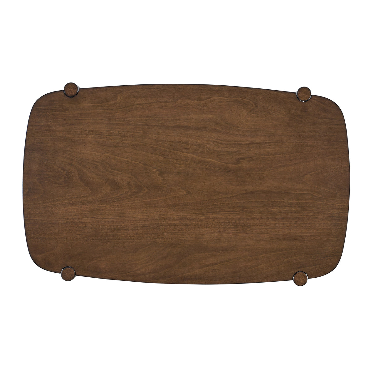 ACTU 58-inch mid-century dining table set in walnut with leather-look chairs — view 7