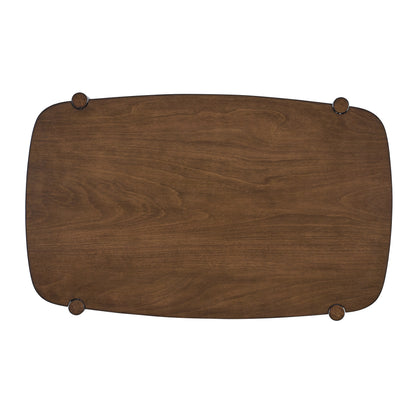 ACTU 58-inch mid-century dining table set in walnut with leather-look chairs — view 7
