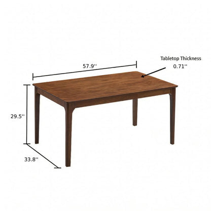 ACTU farmhouse dining table, table only — view 6