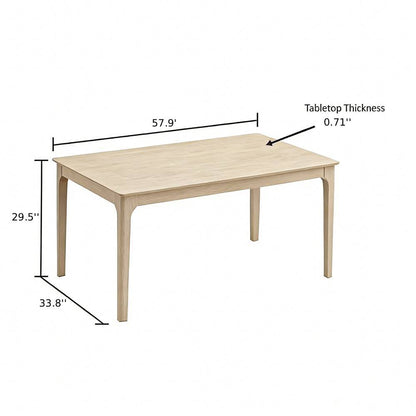 ACTU farmhouse dining table, table only — view 9
