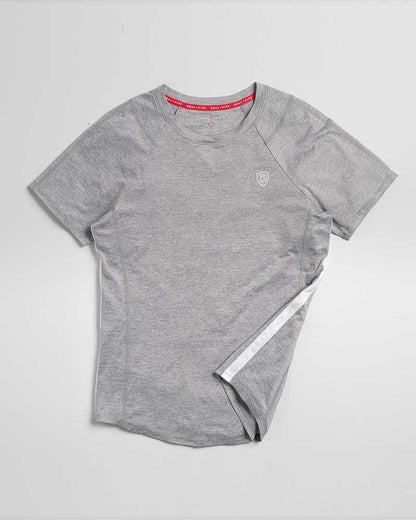 Advance Women's Training Top in Ash Heather, back view