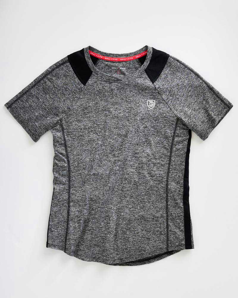 Advance Women's Training Top in Grey Heather, front view