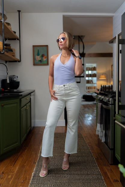 Brushed Commit Halter Tank, styled photo (2)