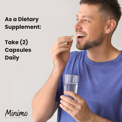 Minimo Nutrition Sea Moss with Bladderwrack and Burdock Root, supplier supplemental product graphic, second in series