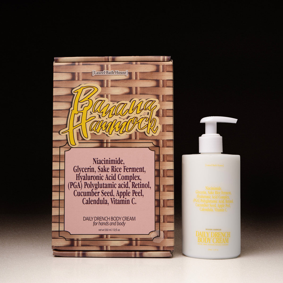 Laurel Bath House Daily Drench body cream, Banana Hammock, product photo