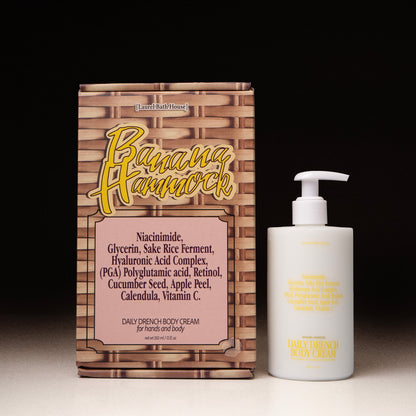 Laurel Bath House Daily Drench body cream, Banana Hammock, product photo