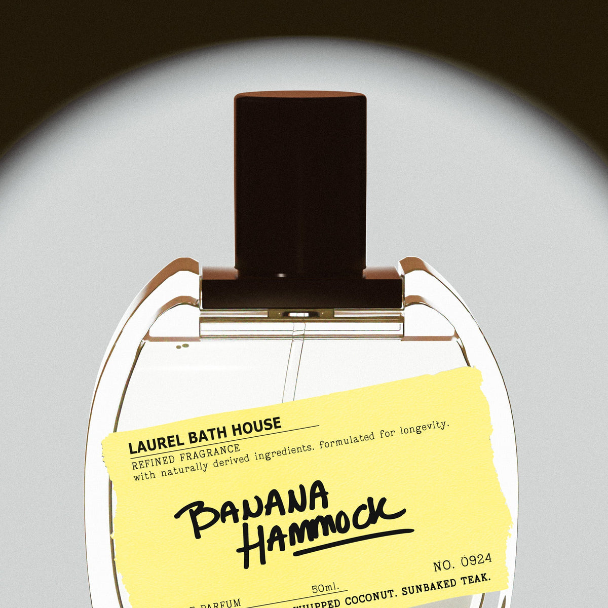 Laurel Bath House Banana Hammock eau de parfum, styled photo