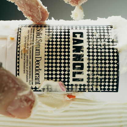 Laurel Bath House Cannoli deodorant, styled photo