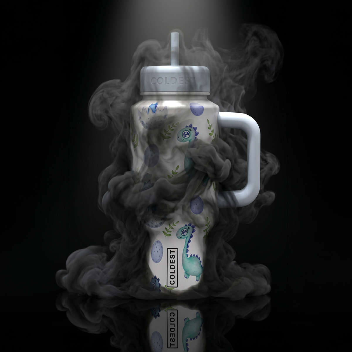 COLDEST 6.7oz Bottle in Baby Dinosaur Ultra, promotional graphic