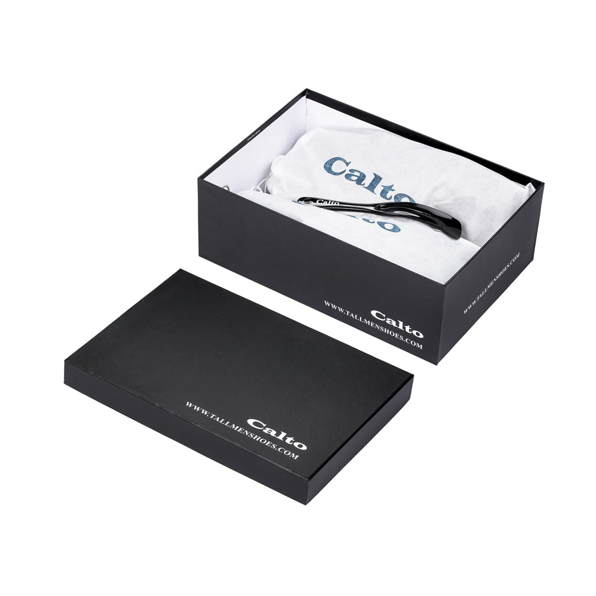 CALTO retail shoe box the J1312 derbies ship in